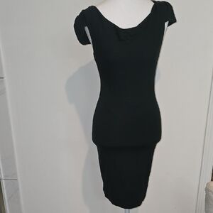 bebe Classic Dark Green Dress